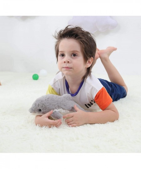 Toys Plush Gray Dolphin Stuffed Animal Soft Cuddly Perfect for Girls Boys (Gray Dolphin 12 Inches) $32.22 - Stuffed Animals &...