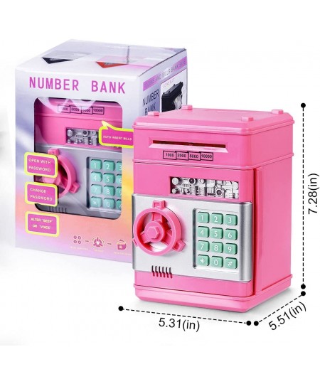 Piggy Bank Gifts for 6 7 8 9 10 11 Girls Money Saving Box Toys Teen Girls Age 6-12 Kids Christmas Birthday Gifts ATM Saving M...