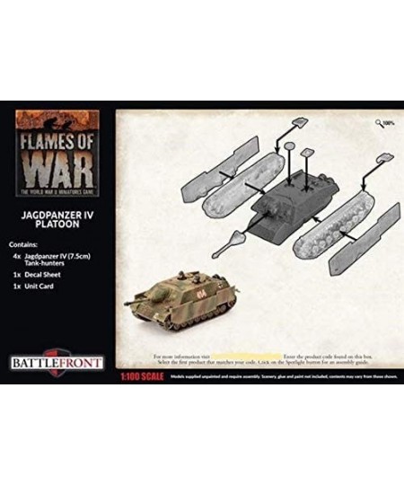 Flames of War: Late War: German: Jagdpanzer IV Tank-Hunter Platoon (GBX151) $76.70 - Game Accessories