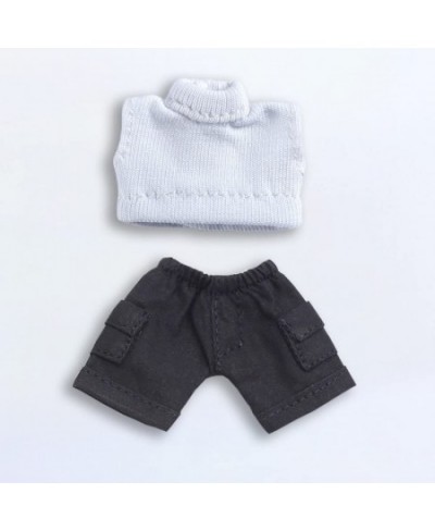 Solid Color Short Vest Pocket Cargo Denim Shorts 1/12 BJD OB11 Doll 4.3 inches (11 cm) Body Figure Accessory (Short Black) $2...