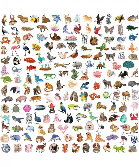 400Pcs Waterproof Animal Stickers for Water Bottle Laptop Cat Dog Tropical Rainforest Animals Vinyl Sticker for Kids Teens Ad...