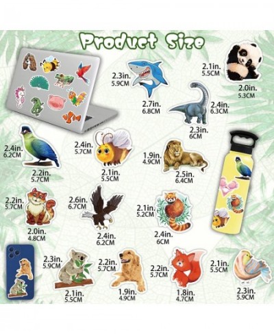 400Pcs Waterproof Animal Stickers for Water Bottle Laptop Cat Dog Tropical Rainforest Animals Vinyl Sticker for Kids Teens Ad...