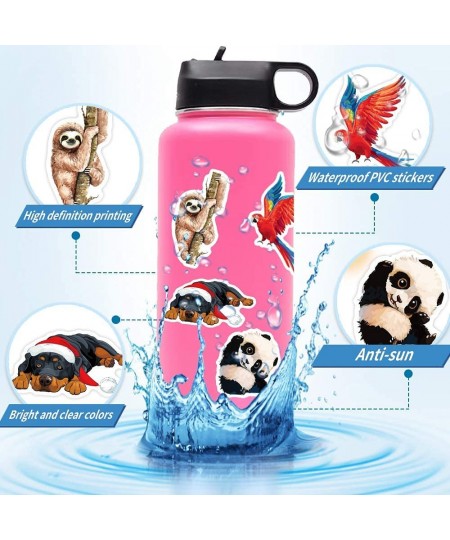 400Pcs Waterproof Animal Stickers for Water Bottle Laptop Cat Dog Tropical Rainforest Animals Vinyl Sticker for Kids Teens Ad...