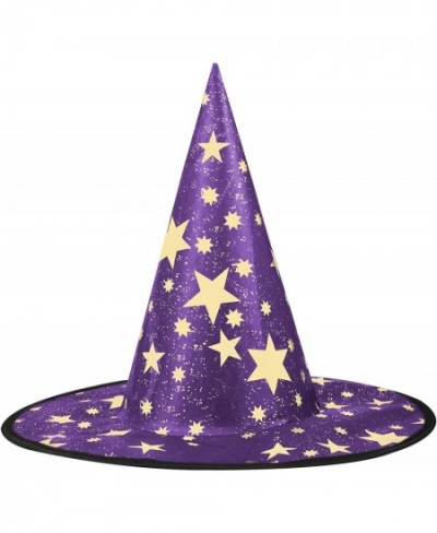 Wizard Hat Kids 15x14 Inch Five Pointed Star Witch Hat Kids Costume Cosplay Witch Halloween Party Decoration $16.39 - Kids' P...