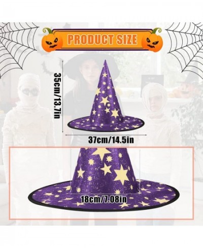 Wizard Hat Kids 15x14 Inch Five Pointed Star Witch Hat Kids Costume Cosplay Witch Halloween Party Decoration $16.39 - Kids' P...