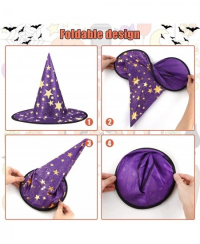 Wizard Hat Kids 15x14 Inch Five Pointed Star Witch Hat Kids Costume Cosplay Witch Halloween Party Decoration $16.39 - Kids' P...