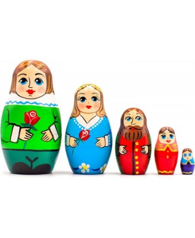 Beauty and The Beast Nesting Dolls Set of 5 pcs - Matryoshka Beauty and The Beast Figurines - Beauty and The Beast Gifts - Be...