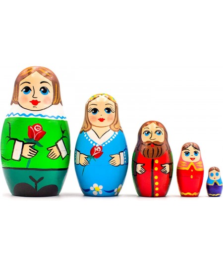 Beauty and The Beast Nesting Dolls Set of 5 pcs - Matryoshka Beauty and The Beast Figurines - Beauty and The Beast Gifts - Be...