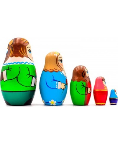 Beauty and The Beast Nesting Dolls Set of 5 pcs - Matryoshka Beauty and The Beast Figurines - Beauty and The Beast Gifts - Be...