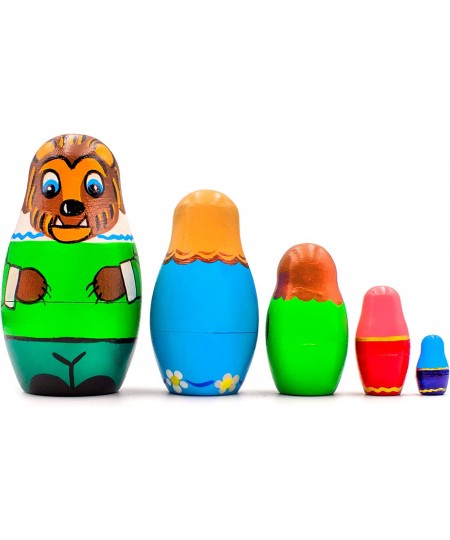 Beauty and The Beast Nesting Dolls Set of 5 pcs - Matryoshka Beauty and The Beast Figurines - Beauty and The Beast Gifts - Be...