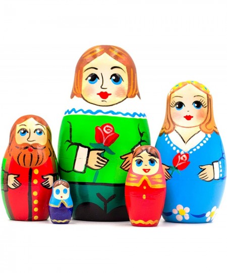 Beauty and The Beast Nesting Dolls Set of 5 pcs - Matryoshka Beauty and The Beast Figurines - Beauty and The Beast Gifts - Be...