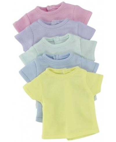 14 Inch Doll Clothes Rainbow Pastels 5 Pack Doll T-Shirts Tees Value Gift Set - for Kids Girls Craft Activity | Gift Boxed! |...