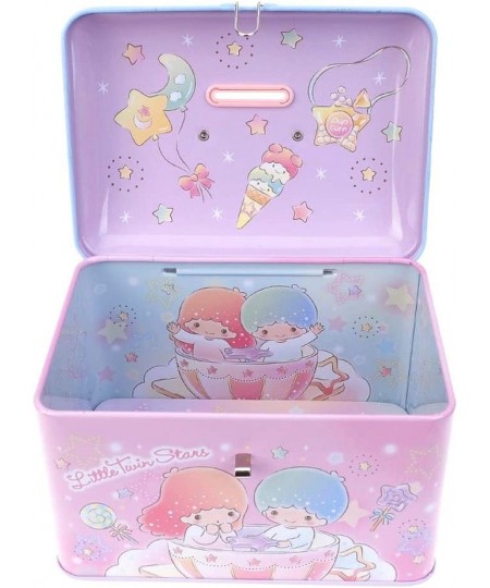 Little Twin Stars Money Coin Bank Tin Saving Box Case with Lock & Handle $47.02 - Money & Banking Play Toys