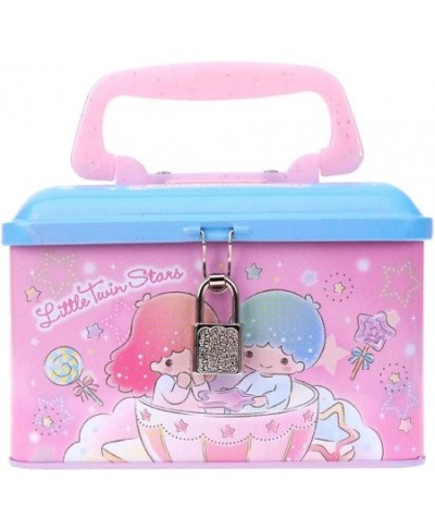 Little Twin Stars Money Coin Bank Tin Saving Box Case with Lock & Handle $47.02 - Money & Banking Play Toys