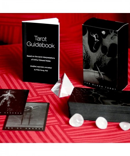 Black Tarot Deck Black and White Tarot Deck with Guide Book Shadow Work Tarot Alternative to Shadowhunter Tarot Cards and Sha...