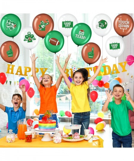 45 Pieces 12 Inch Football Balloons Party Decorations Latex Balloons for Football Touchdown Party Sports Game Day Party Favor...