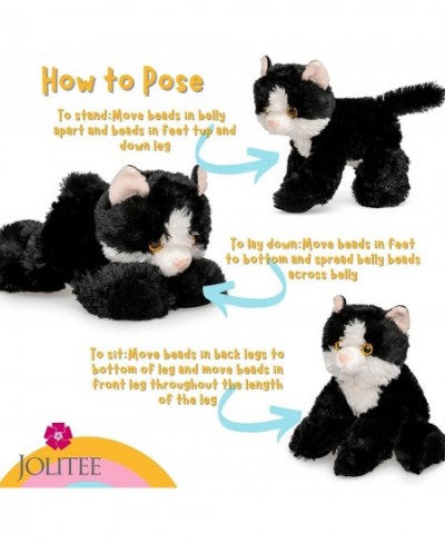 Small Plush Black and White Cat Stuffed Animal Cat Tuxedo Cat Stuffed Animal Kitten 8 inch $24.92 - Stuffed Animals & Teddy B...