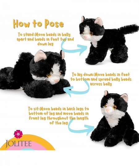 Small Plush Black and White Cat Stuffed Animal Cat Tuxedo Cat Stuffed Animal Kitten 8 inch $24.92 - Stuffed Animals & Teddy B...