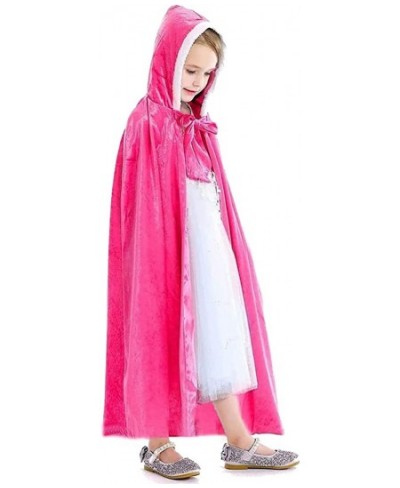 Fur Princess Hooded Cape Cloaks Costume Birthday Halloween Cosplay for Girls $40.54 - Kids' Costumes