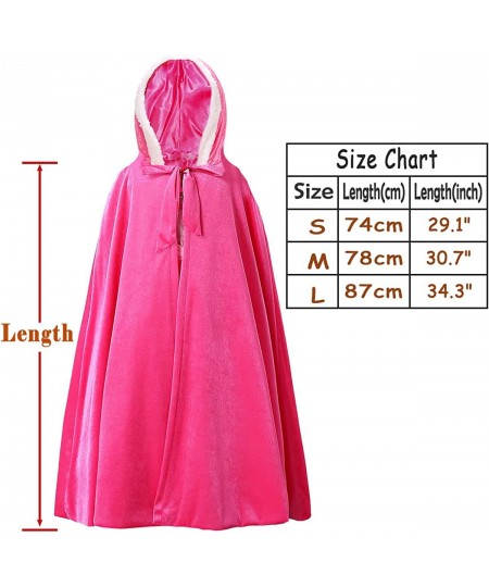 Fur Princess Hooded Cape Cloaks Costume Birthday Halloween Cosplay for Girls $40.54 - Kids' Costumes