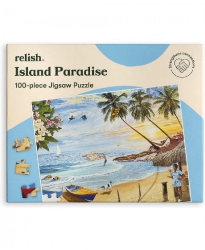 100 Piece Puzzles for Adults Island Paradise Dementia Jigsaw Puzzle Dementia Activities for Seniors $40.17 - Jigsaw Puzzles