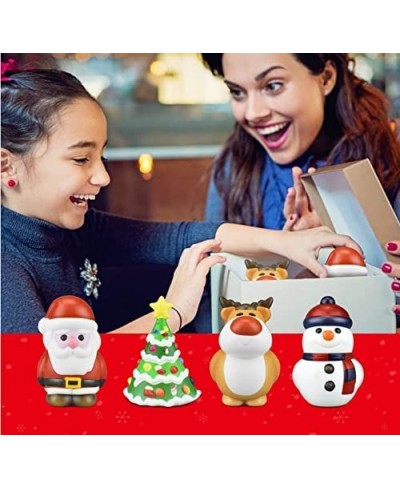 4-Piece Santa Jumbo Squishies Pack with Christmas Drawstring Bag Slow Rising Pack Gifts for Christmas (Red) $33.96 - Miniatur...