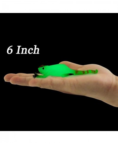 Glow in The Dark Lizard Set 12 Pack Stretchy Realistic Reptile Toy Set for for Kids Boys Girls Great for Birthday Themed Part...