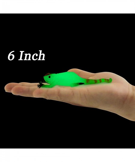 Glow in The Dark Lizard Set 12 Pack Stretchy Realistic Reptile Toy Set for for Kids Boys Girls Great for Birthday Themed Part...