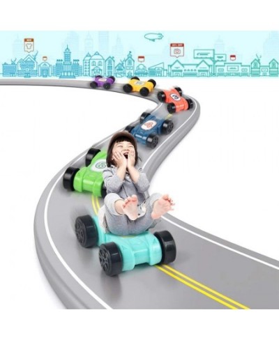 Gliding Car Toy Toddler Toys Car Ramp Toy Race Track Car Gifts Zig Zag Car Slide with 6 Ramps 8 Mini Cars- Racing Car Toys fo...