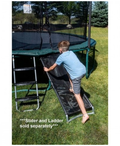 The Original Trampoline Slide & Climber | Heavy Duty Steel Construction | Better Than a Ladder | Easy to Climb & Slide | Clam...