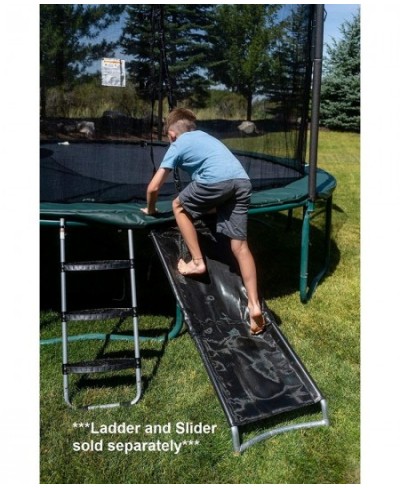 The Original Trampoline Slide & Climber | Heavy Duty Steel Construction | Better Than a Ladder | Easy to Climb & Slide | Clam...