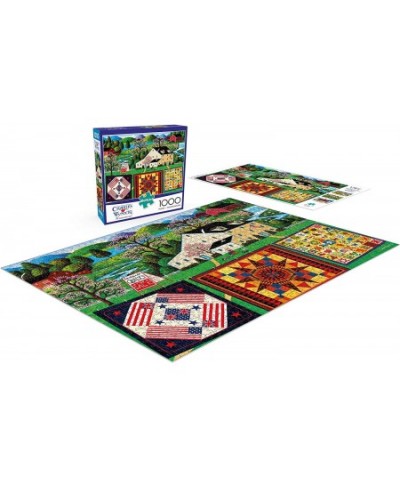 Charles Wysocki - The Quiltmaker Lady - 1000 Piece Jigsaw Puzzle Green $20.50 - Jigsaw Puzzles