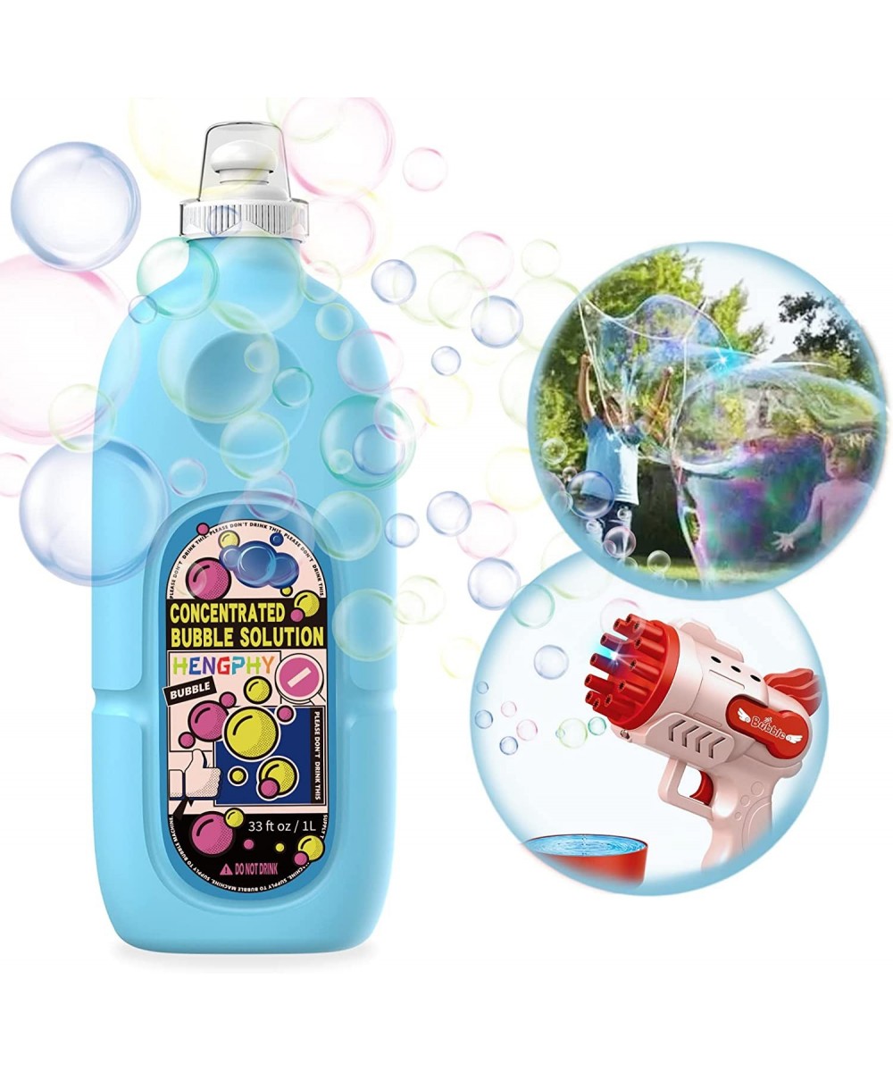 Bubble Solution Concentrate 33 oz (Up to 2.5 Gallon) Giant Bubbles Mix Refills Non Toxic with Leak-Proof Design Bubble Liquid...