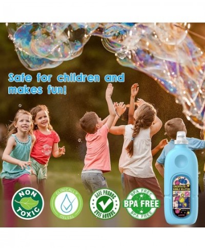 Bubble Solution Concentrate 33 oz (Up to 2.5 Gallon) Giant Bubbles Mix Refills Non Toxic with Leak-Proof Design Bubble Liquid...