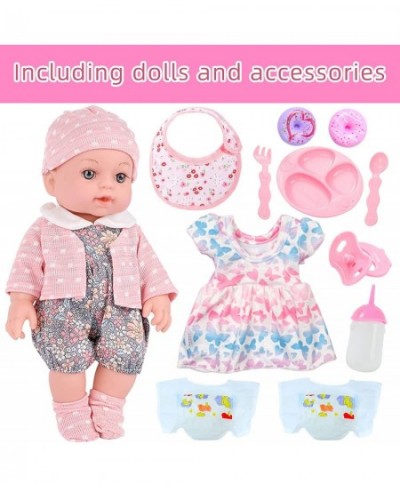 Realistic Baby Doll Set - 12 Inch Newborn Baby Doll with Clothes and Accessories Baby Doll Diapers Bottle Food Stuff $52.68 -...