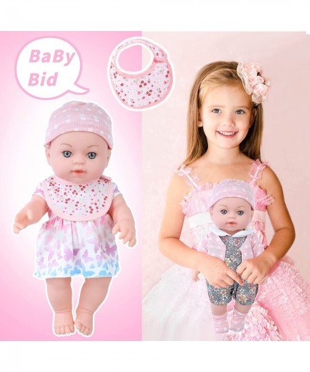 Realistic Baby Doll Set - 12 Inch Newborn Baby Doll with Clothes and Accessories Baby Doll Diapers Bottle Food Stuff $52.68 -...