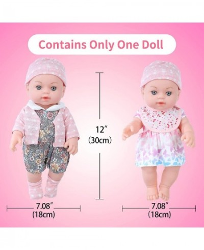 Realistic Baby Doll Set - 12 Inch Newborn Baby Doll with Clothes and Accessories Baby Doll Diapers Bottle Food Stuff $52.68 -...