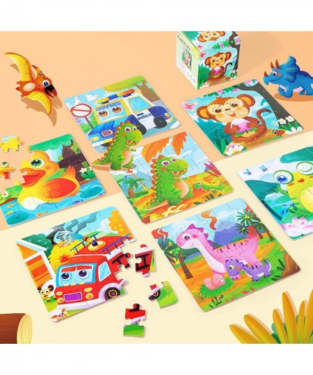 24 Piece Puzzles for Kids Ages 3-5 5.6" x 5.6" Mini Jigsaw Puzzle for Boys and Girls Preschool Educational Game (Dragon-Fly) ...