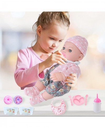 Realistic Baby Doll Set - 12 Inch Newborn Baby Doll with Clothes and Accessories Baby Doll Diapers Bottle Food Stuff $52.68 -...