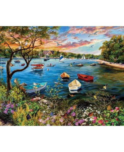 Puzzles Quiet Harbor 1000 Piece Jigsaw Puzzle $35.65 - Jigsaw Puzzles