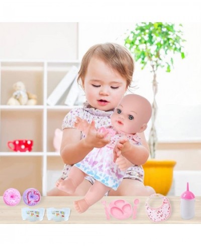 Realistic Baby Doll Set - 12 Inch Newborn Baby Doll with Clothes and Accessories Baby Doll Diapers Bottle Food Stuff $52.68 -...