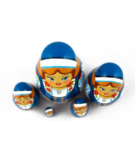 Set 5 pcs Nesting Dolls Finnish Folk Dress $41.88 - Nesting Dolls