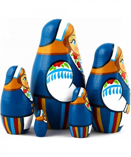 Set 5 pcs Nesting Dolls Finnish Folk Dress $41.88 - Nesting Dolls