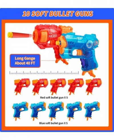 10 Bulk Small Gun Sets Compatible with Nerf Gun Party Supplies Boys Birthday Favors for Nerf War Party Mini Pistol Blasters M...