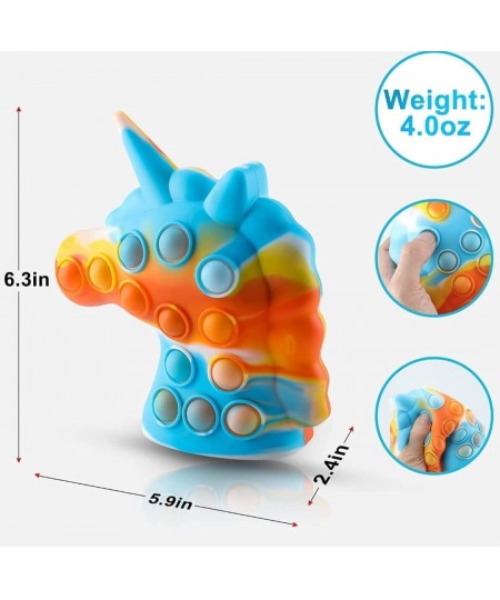 3D Unicorn Pop Its LED Light Up Popper for Stress and Anxiety Relieve for Kids and Adults. Therapy Fidget Toy for ADHD and Au...