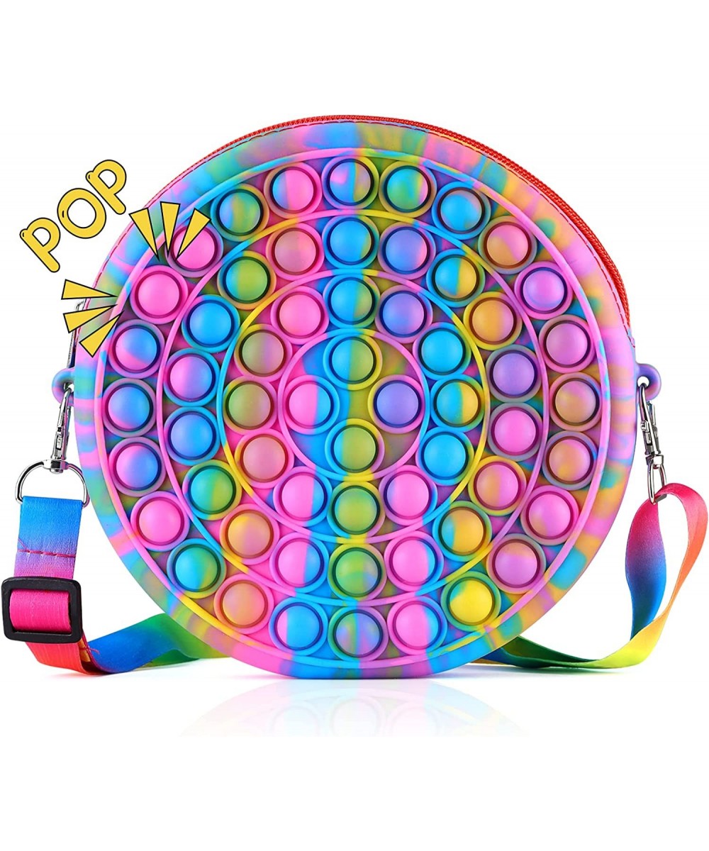 Pop Shoulder Bag Fidget Bag for Girls Pop On It Purse Tie Dye Circle Crossbody for Kids Party Favors for Birthday Christmas $...