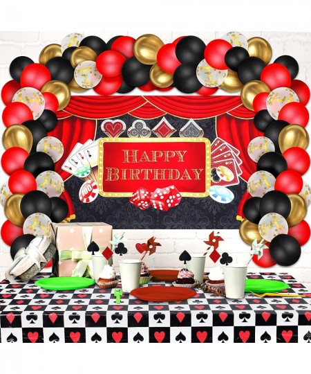 79 Pcs Casino Theme Party Decorations Las Vegas Party Decorations Casino Birthday Party Decorations Supplies Include Casino B...