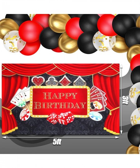 79 Pcs Casino Theme Party Decorations Las Vegas Party Decorations Casino Birthday Party Decorations Supplies Include Casino B...