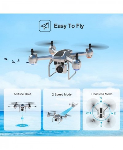 HS140 RC Drone with 1080P FPV Camera for Adults and Kids 34 Mins Flight Time with 2 batteries Altitude Hold Voice Control Ges...