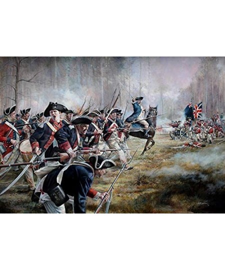 1 000 Piece Jigsaw Puzzle American Military History Battle of Cowpens Revolutionary War Battle Scene Features Dynamic Artwork...